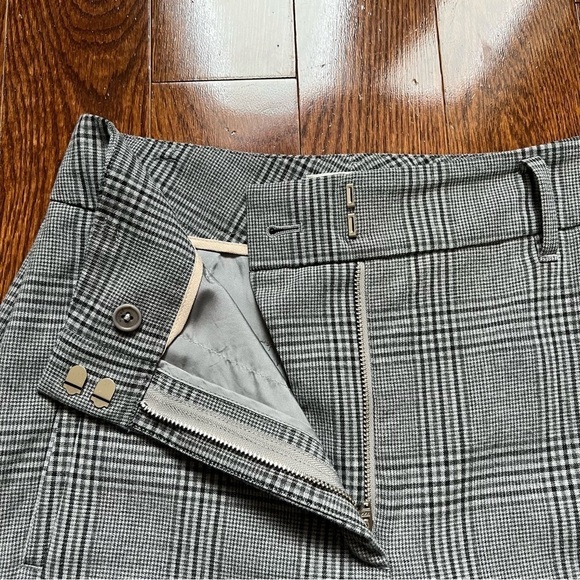 Aritzia Wilfred High-Waisted Jallade Tie Trouser Pant Black/White/Gray - Sz 4 - Picture 7 of 14